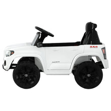 Officially Licensed Toyota Tacoma Off Road Jeep for Australia, Electric Kids Ride On Car with Remote Control, White from kidscarz.com.au, we sell affordable ride on toys, free shipping Australia wide, Load image into Gallery viewer, Side view of an Officially Licensed Toyota Tacoma Ride on Toy, White Off Road Jeep for Australia, Electric Kids Ride On Toy Car with Remote Control
