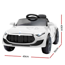 Kids Ride On Electric Car with Remote Control | Maserati Inspired | White from kidscarz.com.au, we sell affordable ride on toys, free shipping Australia wide, Load image into Gallery viewer, Kids Ride On Electric Car with Remote Control | Maserati Inspired | White
