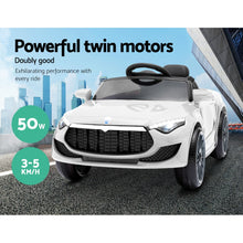 Kids Ride On Electric Car with Remote Control | Maserati Inspired | White from kidscarz.com.au, we sell affordable ride on toys, free shipping Australia wide, Load image into Gallery viewer, Kids Ride On Electric Car with Remote Control | Maserati Inspired | White
