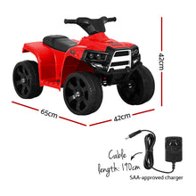 Rigo Kids Ride On ATV Quad Motorbike Car 4 Wheeler Electric Toys Battery Red from kidscarz.com.au, we sell affordable ride on toys, free shipping Australia wide, Load image into Gallery viewer, Rigo Kids Ride On ATV Quad Motorbike Car 4 Wheeler Electric Toys Battery Red
