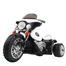 Kids Ride On Electric Motorbike Harley Davidson Softail Inspired, Black & White from kidscarz.com.au, we sell affordable ride on toys, free shipping Australia wide, Load image into Gallery viewer, Rigo Kids Ride On Motorbike Motorcycle Toys Black White
