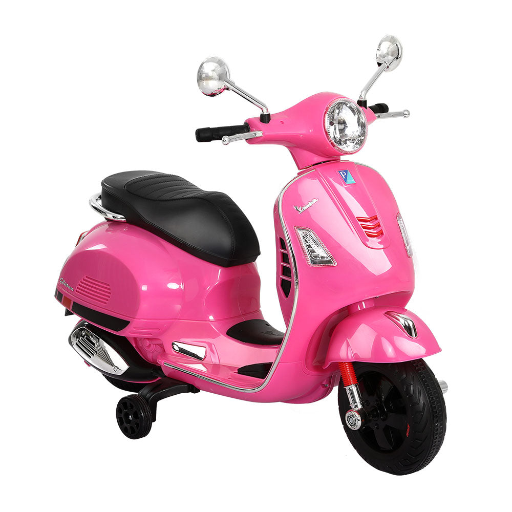 www.kidscarz.com.au, electric toy car, affordable Ride ons in Australia, Kids Ride On Car Motorcycle Motorbike VESPA Licensed Scooter Electric Toys Pink
