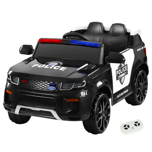 Affordable 12V Kids Ride On Police Car, Electric Ride On Toy Car with Remote Control, Motorized Police Car Toy with Lights and Sound for children in Australia, free shipping!