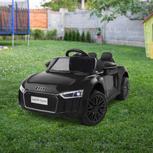 Kids Ride On 12V Electric Car with Remote Control Licensed Audi R8 Spyder | Black from kidscarz.com.au, we sell affordable ride on toys, free shipping Australia wide, Load image into Gallery viewer, Kids Ride On Electric Car with Remote Control | Licensed Audi R8 | Black view
