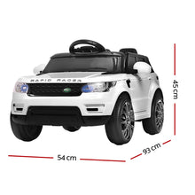 Kids Ride On Electric Car with Remote Control | Range Rover Evoque Inspired | White from kidscarz.com.au, we sell affordable ride on toys, free shipping Australia wide, Load image into Gallery viewer, Kids Ride On Electric Car with Remote Control | Range Rover Evoque Inspired | White
