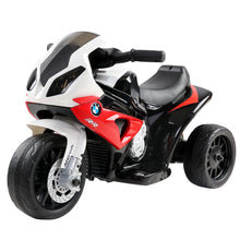 Kids Ride On Electric Motorbike Licensed BMW S1000RR | Red from kidscarz.com.au, we sell affordable ride on toys, free shipping Australia wide, Load image into Gallery viewer, Kids Ride On Motorbike BMW Licensed S1000RR Motorcycle Car Red
