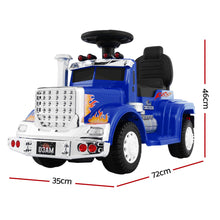 Best Ride on Toy Truck Blue - Truck Ride on Toy for Kids in Australia from kidscarz.com.au, we sell affordable ride on toys, free shipping Australia wide, Load image into Gallery viewer, image of a blue ride on truck which is the Best Ride on Toy Truck Blue - Truck Ride on Toy for Kids in Australia
