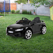 Kids Ride On Electric Car with Remote Control | Licensed Audi TT RS Roadster | Black from kidscarz.com.au, we sell affordable ride on toys, free shipping Australia wide, Load image into Gallery viewer, Kids Ride On Electric Car with Remote Control | Licensed Audi TT RS Roadster | Black view
