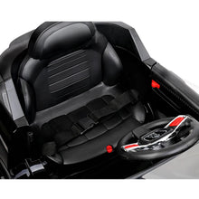 Black BMW X5 toy car Inspired Kids Ride On Electric Car with Remote Control from kidscarz.com.au, we sell affordable ride on toys, free shipping Australia wide, Load image into Gallery viewer, Kids Ride On Electric Car with Remote Control | BMW X5 Inspired | Black seat
