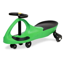 Kids Ride On Swing Car | Wiggle Cart Toy Green from kidscarz.com.au, we sell affordable ride on toys, free shipping Australia wide, Load image into Gallery viewer, Keezi Kids Ride On Swing Car  -Green
