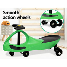 Kids Ride On Swing Car | Wiggle Cart Toy Green from kidscarz.com.au, we sell affordable ride on toys, free shipping Australia wide, Load image into Gallery viewer, Kids Ride On Swing Car | Wiggle Cart Toy Green
