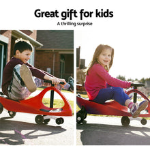 Load image into Gallery viewer, Kids Ride On Swing Car | Wiggle Kart Toy Red
