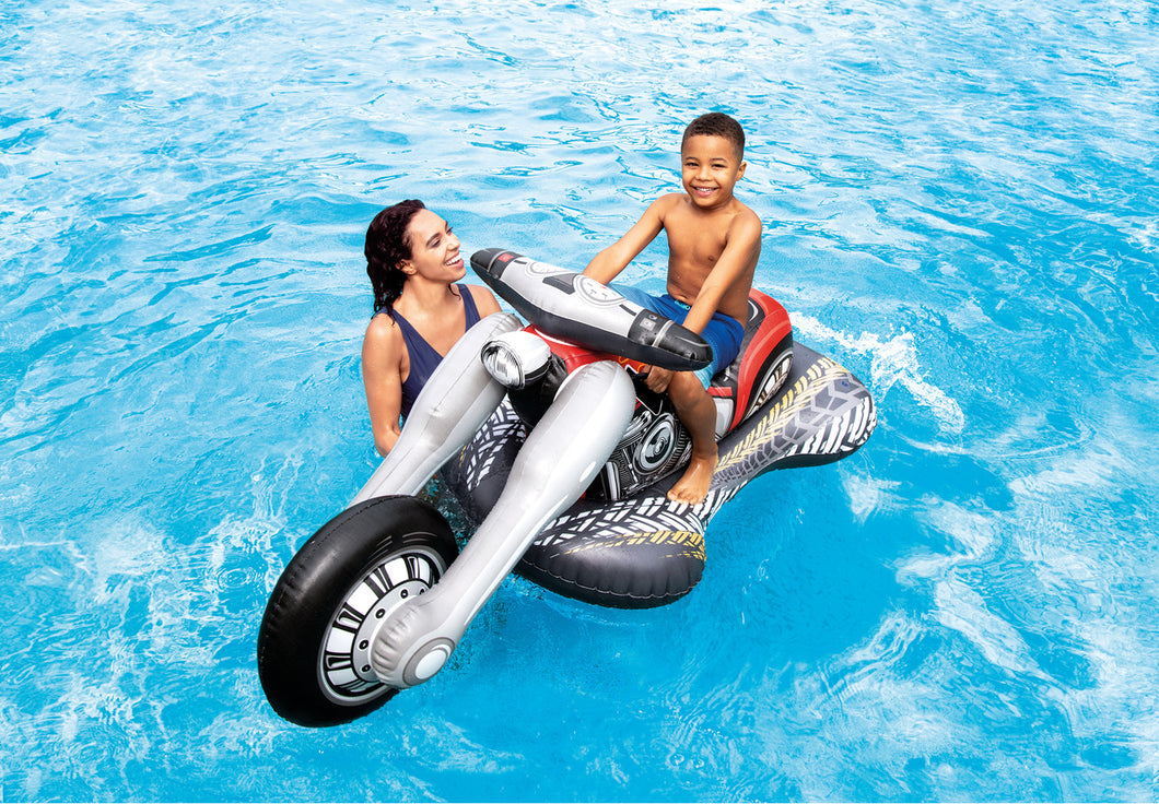 www.kidscarz.com.au, electric toy car, affordable Ride ons in Australia, Inflatable Intex Cruiser Motorbike Pool Ride On | Black