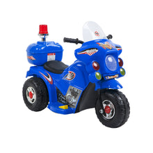 Children's Electric Ride-on Motorcycle (Blue) Rechargeable, Up To 1Hr from kidscarz.com.au, we sell affordable ride on toys, free shipping Australia wide, Load image into Gallery viewer, Children&#39;s Electric Ride-on Motorcycle (Blue) Rechargeable, Up To 1Hr
