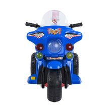 Children's Electric Ride-on Motorcycle (Blue) Rechargeable, Up To 1Hr from kidscarz.com.au, we sell affordable ride on toys, free shipping Australia wide, Load image into Gallery viewer, Children&#39;s Electric Ride-on Motorcycle (Blue) Rechargeable, Up To 1Hr
