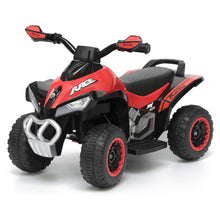 Kids electric quad bikes, Easy Red 4-wheels Ride on Quad Bike from kidscarz.com.au, we sell affordable ride on toys, free shipping Australia wide, Load image into Gallery viewer, Hot kids electric quad bike Australia, Black and Red racing 4-wheels ride on quad bike

