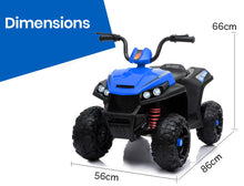 Kids Ride On Electric Quad Bike | Blue from kidscarz.com.au, we sell affordable ride on toys, free shipping Australia wide, Load image into Gallery viewer, Kids Ride On Electric Quad Bike | Blue

