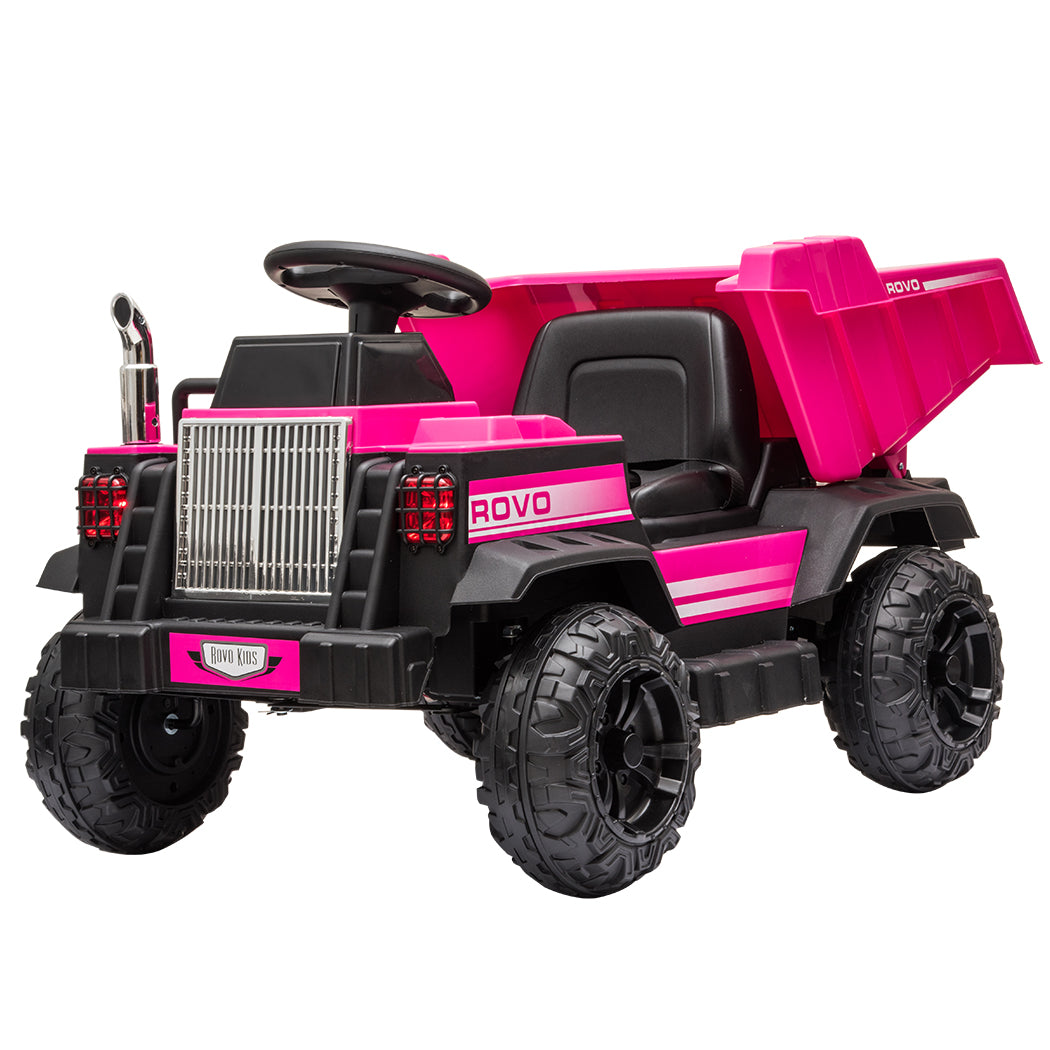 www.kidscarz.com.au, electric toy car, affordable Ride ons in Australia, ROVO KIDS Electric Ride On Children's Toy Dump Truck with Bluetooth Music - Pink