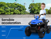 ROVO KIDS Electric Ride On ATV Quad Bike Battery Powered, Black and Blue from kidscarz.com.au, we sell affordable ride on toys, free shipping Australia wide, Load image into Gallery viewer, ROVO KIDS Electric Ride On ATV Quad Bike Battery Powered, Black and Blue
