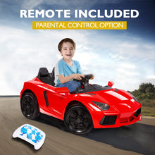 ROVO KIDS Lamborghini Inspired Ride-On Car, Remote Control, Battery Charger, Red from kidscarz.com.au, we sell affordable ride on toys, free shipping Australia wide, Load image into Gallery viewer, ROVO KIDS Lamborghini Inspired Ride-On Car, Remote Control, Battery Charger, Red
