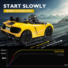 ROVO KIDS Lamborghini Inspired Ride-On Car, Remote Control, Battery Charger, Yellow from kidscarz.com.au, we sell affordable ride on toys, free shipping Australia wide, Load image into Gallery viewer, ROVO KIDS Lamborghini Inspired Ride-On Car, Remote Control, Battery Charger, Yellow
