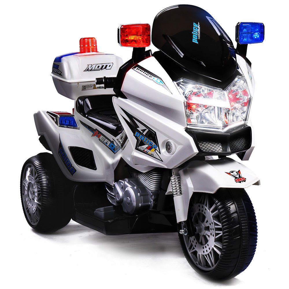 www.kidscarz.com.au, electric toy car, affordable Ride ons in Australia, ROVO KIDS Electric Ride-On Motorcycle Children Police Patrol Bike Toy Trike