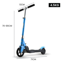 ROVO KIDS Electric Scooter Lithium Ride-On Foldable E-Scooter 125W Rechargeable, Blue from kidscarz.com.au, we sell affordable ride on toys, free shipping Australia wide, Load image into Gallery viewer, ROVO KIDS Electric Scooter Lithium Ride-On Foldable E-Scooter 125W Rechargeable, Blue
