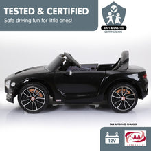 Kahuna Bentley Exp 12 Licensed Speed 6E Electric Kids Ride On Car Black from kidscarz.com.au, we sell affordable ride on toys, free shipping Australia wide, Load image into Gallery viewer, Kahuna Bentley Exp 12 Licensed Speed 6E Electric Kids Ride On Car Black
