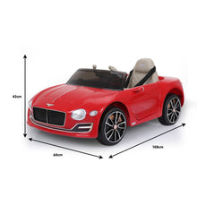 Kahuna Bentley Exp 12 Speed 6E Licensed Kids Ride On Electric Car Remote Control - Red from kidscarz.com.au, we sell affordable ride on toys, free shipping Australia wide, Load image into Gallery viewer, Kahuna Bentley Exp 12 Speed 6E Licensed Kids Ride On Electric Car Remote Control - Red
