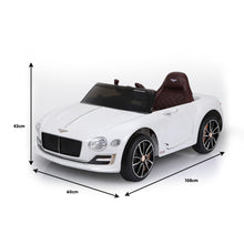 Kahuna Bentley Exp 12 Speed 6E Licensed Kids Ride On Electric Car Remote Control - White from kidscarz.com.au, we sell affordable ride on toys, free shipping Australia wide, Load image into Gallery viewer, Kahuna Bentley Exp 12 Speed 6E Licensed Kids Ride On Electric Car Remote Control - White
