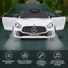 Kahuna Mercedes Benz Licensed Kids Electric Ride On Car Remote Control - White from kidscarz.com.au, we sell affordable ride on toys, free shipping Australia wide, Load image into Gallery viewer, Kahuna Mercedes Benz Licensed Kids Electric Ride On Car Remote Control - White
