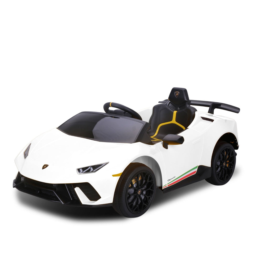 www.kidscarz.com.au, electric toy car, affordable Ride ons in Australia, Kahuna Lamborghini Performante Kids Electric Ride On Car Remote Control by Kahuna - White