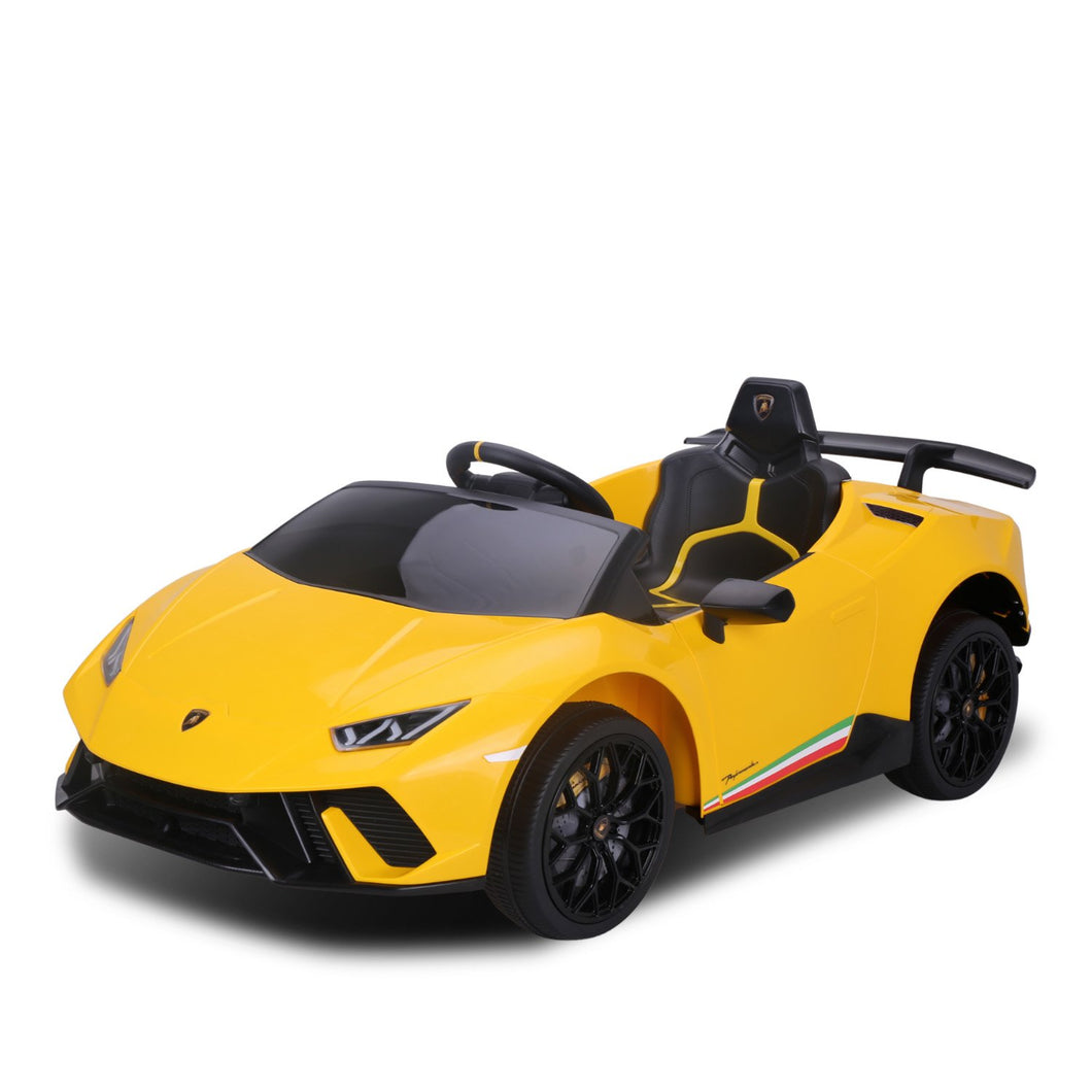 www.kidscarz.com.au, electric toy car, affordable Ride ons in Australia, Kahuna Lamborghini Performante Kids Electric Ride On Car Remote Control - Yellow