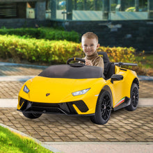 Kahuna Lamborghini Performante Kids Electric Ride On Car Remote Control - Yellow from kidscarz.com.au, we sell affordable ride on toys, free shipping Australia wide, Load image into Gallery viewer, Kahuna Lamborghini Performante Kids Electric Ride On Car Remote Control - Yellow
