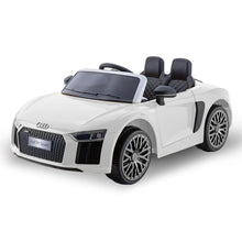 Kahuna R8 Spyder Audi Licensed Kids Electric Ride On Car Remote Control - White from kidscarz.com.au, we sell affordable ride on toys, free shipping Australia wide, Load image into Gallery viewer, Kahuna R8 Spyder Audi Licensed Kids Electric Ride On Car Remote Control - White
