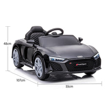 Kahuna Audi Sport Licensed Kids Electric Ride On Car Remote Control - Black from kidscarz.com.au, we sell affordable ride on toys, free shipping Australia wide, Load image into Gallery viewer, Kahuna Audi Sport Licensed Kids Electric Ride On Car Remote Control - Black
