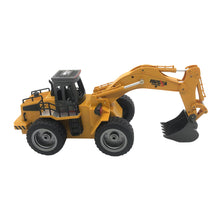 Remote Control Excavator Model Truck (6-Channel) w/ Driving Cab & Bucket from kidscarz.com.au, we sell affordable ride on toys, free shipping Australia wide, Load image into Gallery viewer, Remote Control Excavator Model Truck (6-Channel) w/ Driving Cab &amp; Bucket
